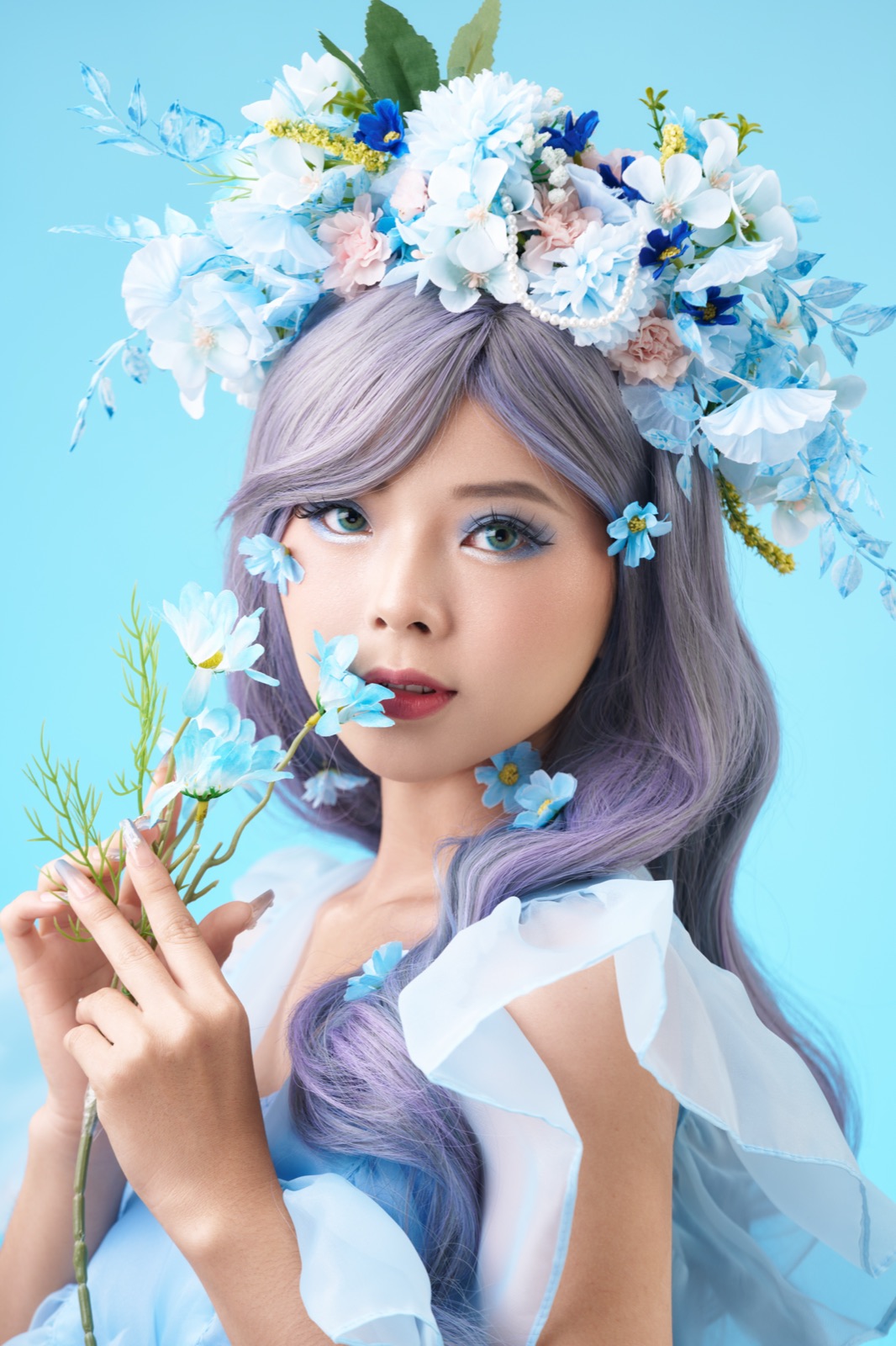 Light Ash Blue Color