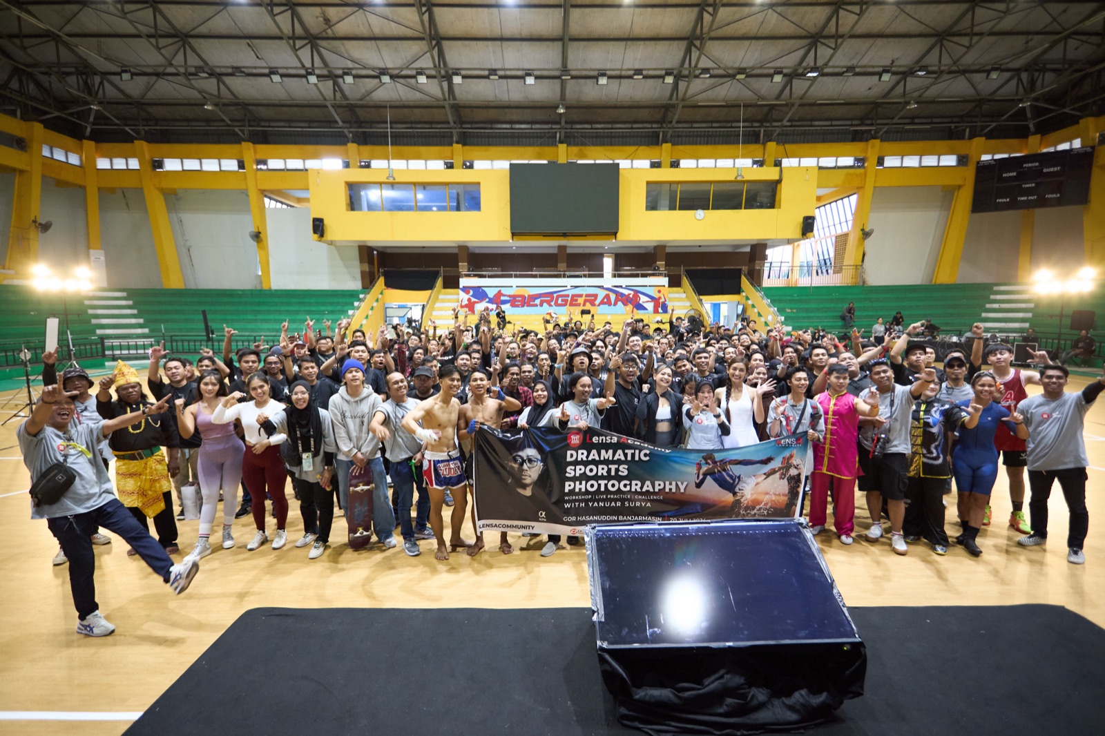 A memorable group photo with Our_team_and_Lensa_Community_attendees - More than 250 persons