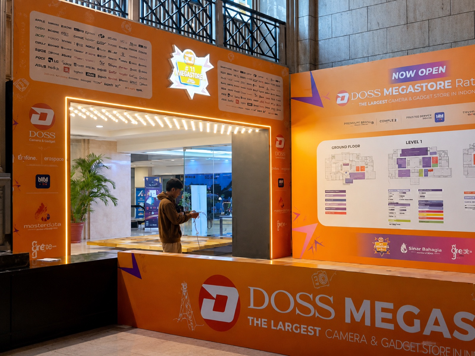 A welcoming area for event visitors.