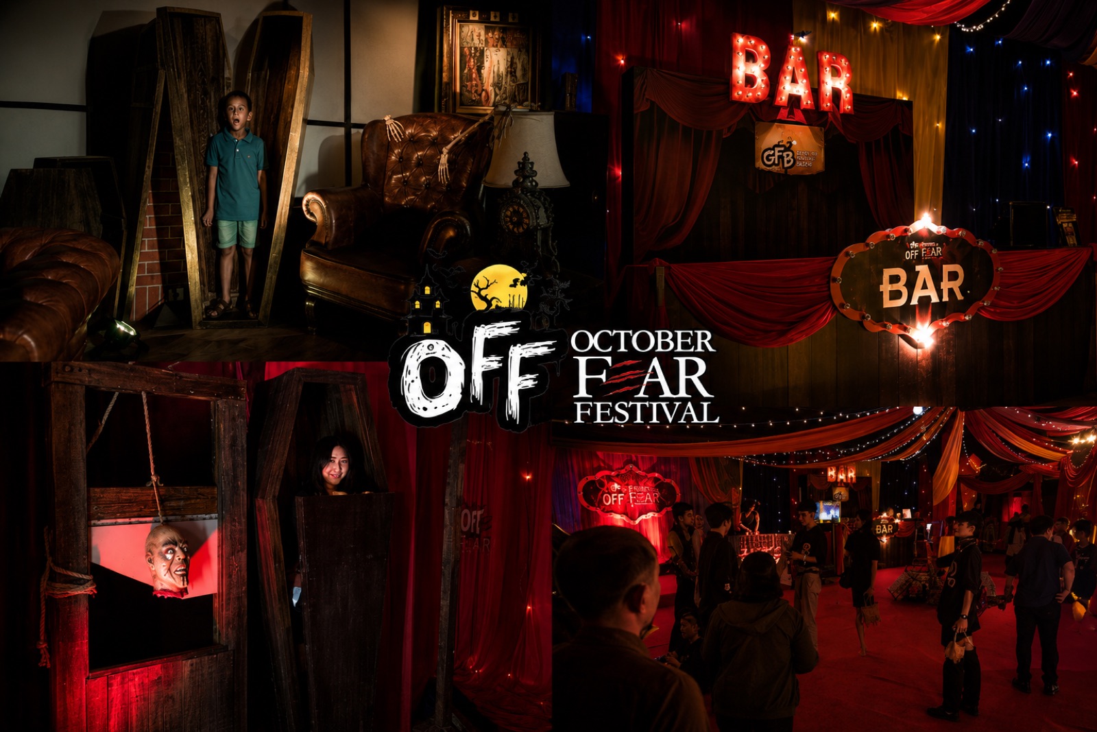 The Blood Bar invited visitors into the world of vampires, where themed desserts, signature drinks, and immersive set design created an unforgettable Halloween experience.