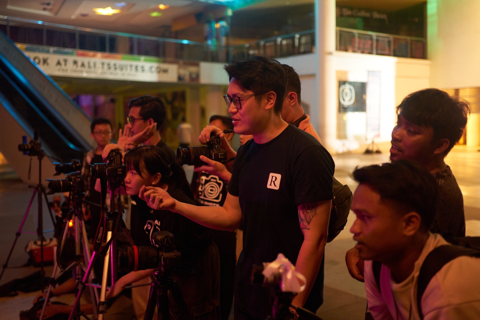 A live demonstration with the speaker.